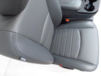 2009-2018 Dodge Ram Front Seats Set, Work Grade Gray Vinyl Split Bench Manual