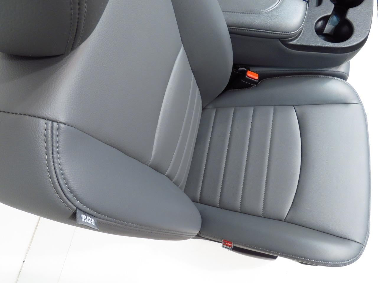2009-2018 Dodge Ram Front Seats Set, Work Grade Gray Vinyl Split Bench Manual