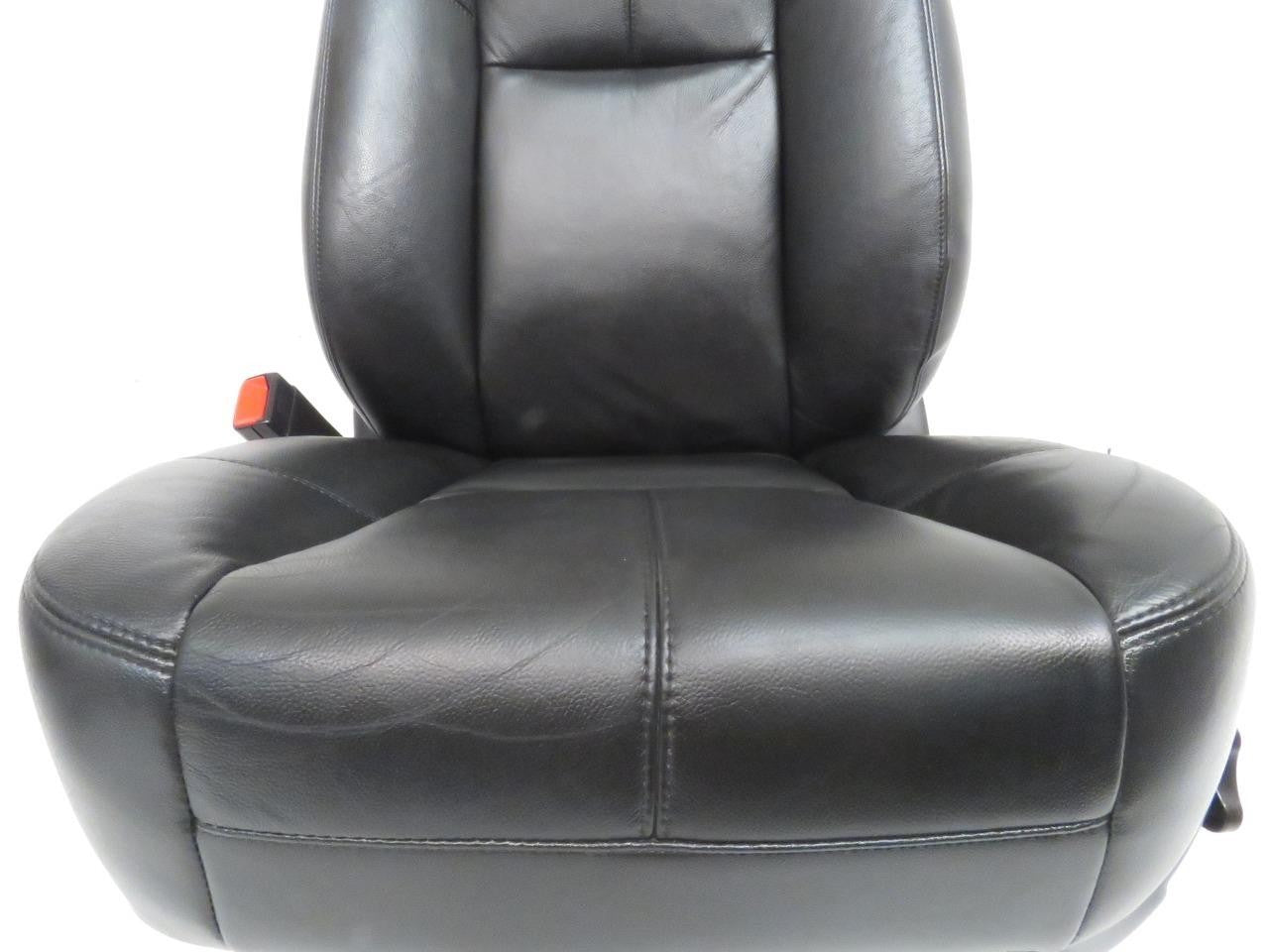 2007 - 2014 Sierra Silverado Front Seats, LT2 Black Leather, Heated & Powered