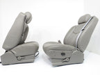 1999-2007 Sierra Silverado Seats, Pewter Gray Leather Power Driver w/o Armrests