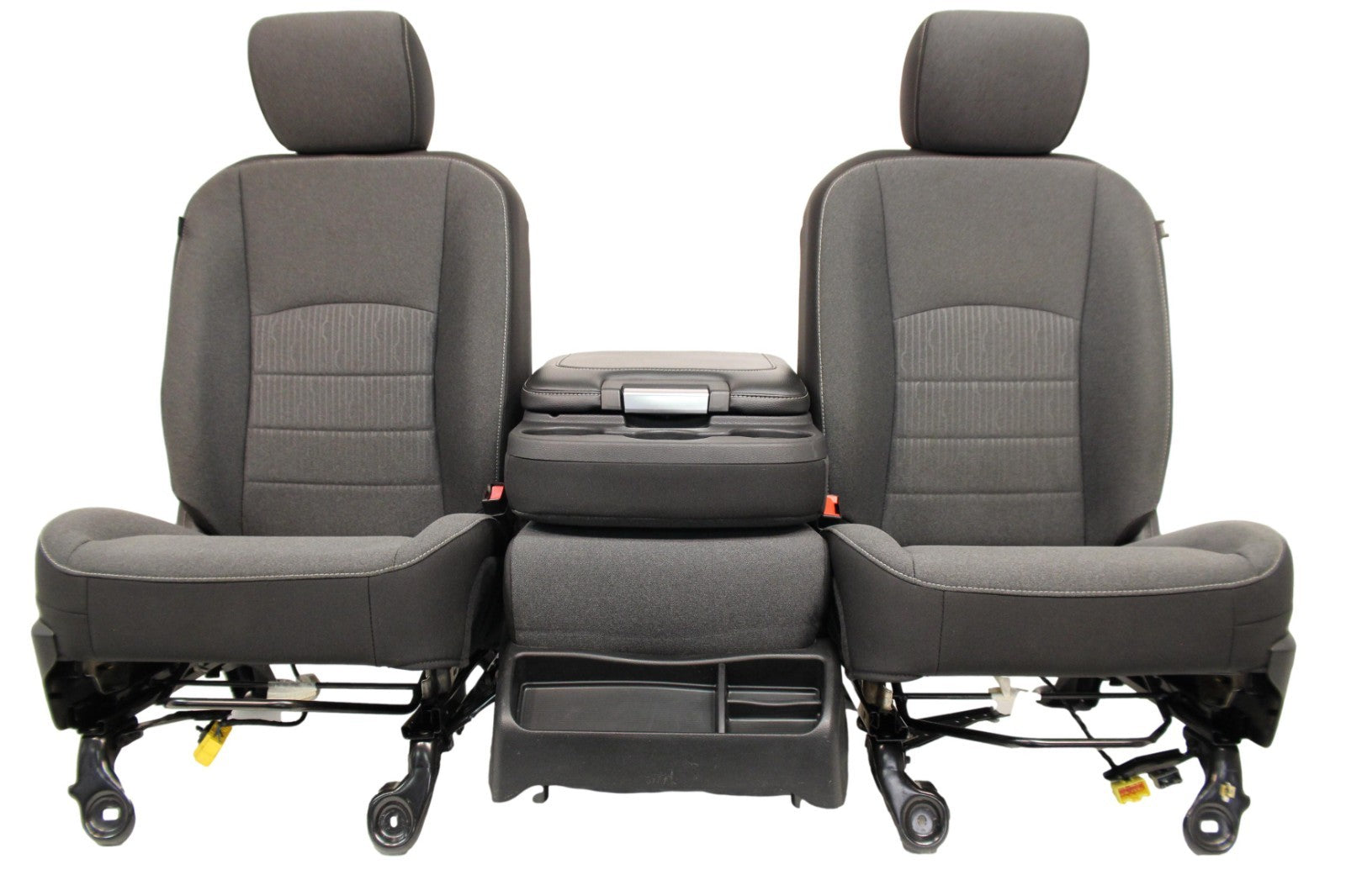 2019-2024 Ram Classic Front Seats, Diesel Gray Black Cloth, Manual w/ Jump Seat