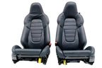 2020 2024 Porsche 911 992 Sport Seats 18-Way Graphite Blue Leather Cognac Stitch