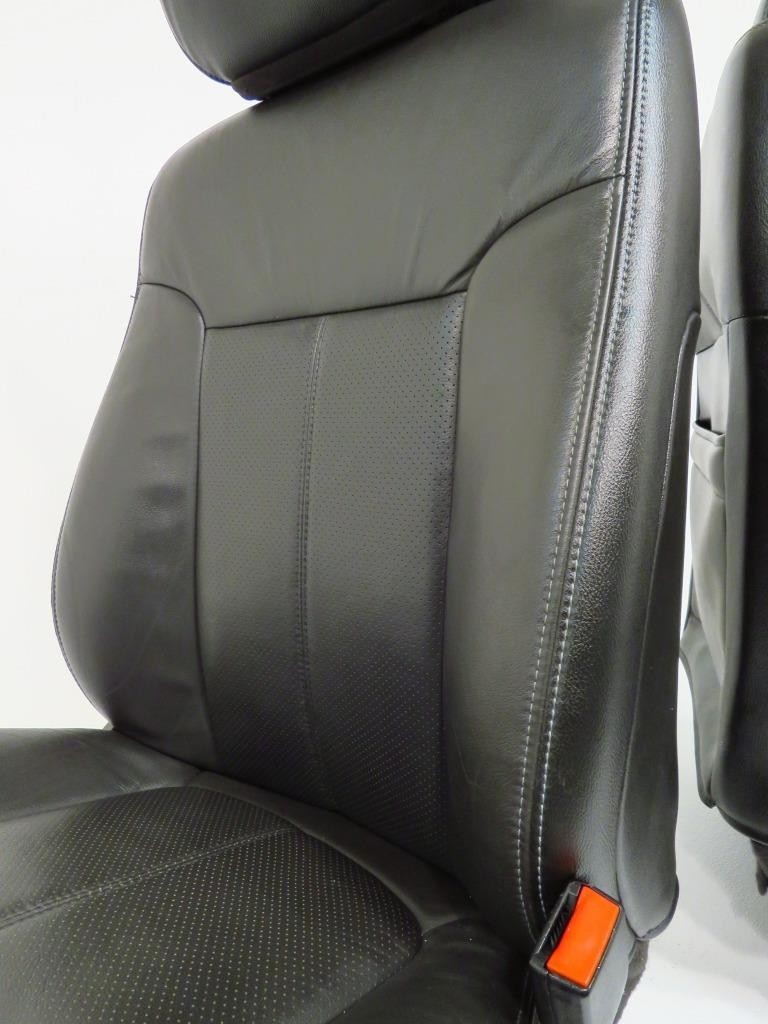 1999 - 2016 Ford Super Duty Front Seats, Lariat Black Leather, Power Heat Cool