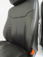 1999 - 2016 Ford Super Duty Front Seats, Lariat Black Leather, Power Heat Cool