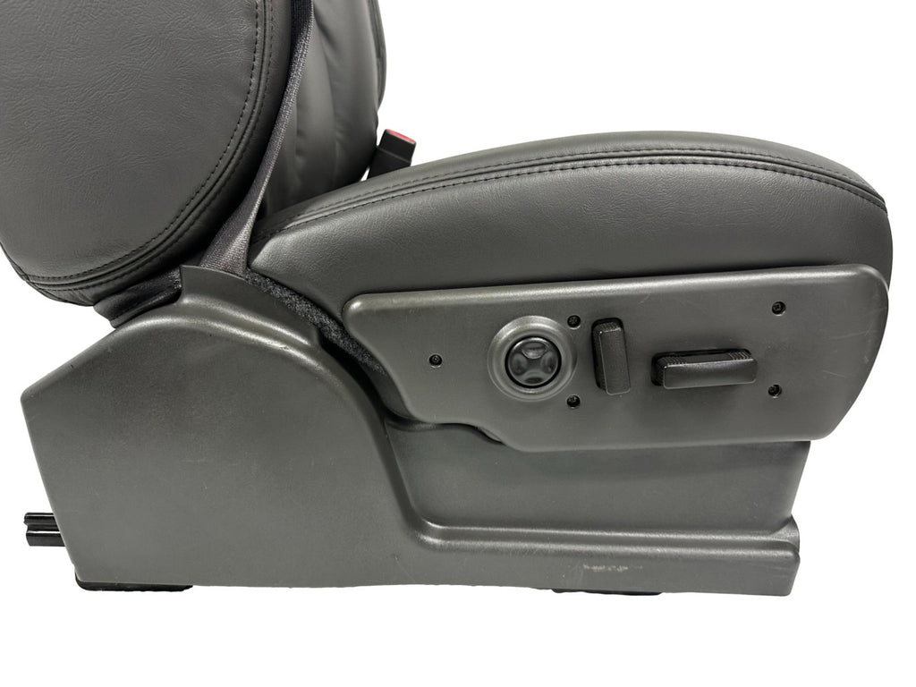 1999 - 2006 Chevy Silverado Front Seats, LT New Leather Dark Pewter Power Heated