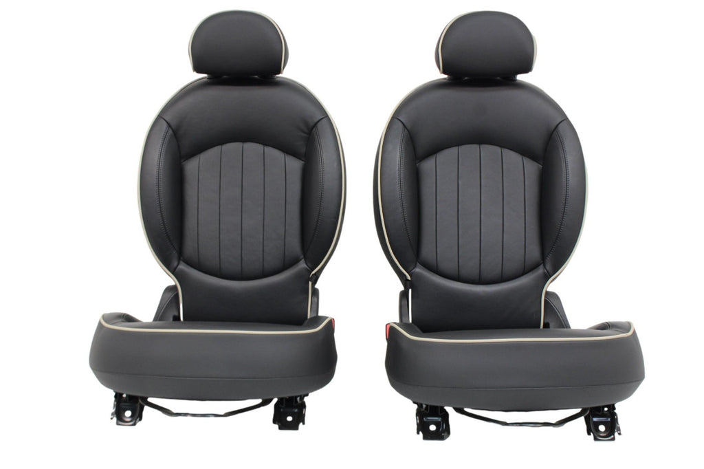 2011-2016 Mini Countryman R60 Seats, Lounge Leather Front Rear Bucket Set Black