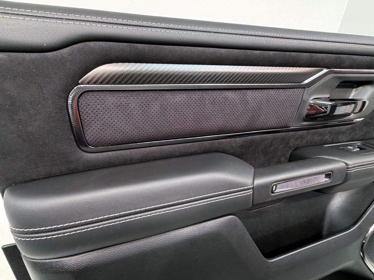 2019 - 2026 Ram 1500 Door Panels, Crew Cab RHO Black OE Carbon Fiber, ZERO MILES
