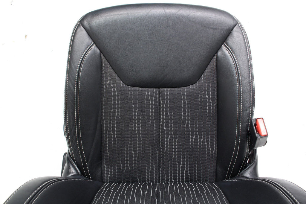 2007 - 2018 Jeep Wrangler JKU Seats Set, Oscar Mike Black Leather Freedom Edtn