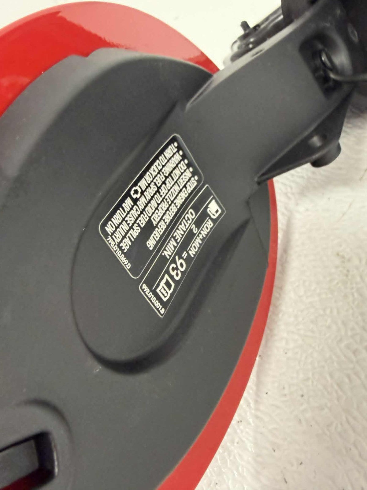2020-2024 Porsche 911 Red Fuel Filler Flap Door Housing w/ Exclusive Design Cap