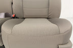 1999-2010 Ford Super Duty Stone Gray Cloth Bucket Seats with Folding Jump Seat