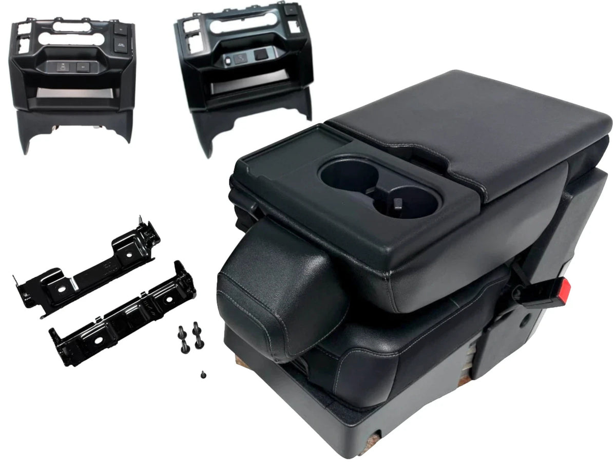 2021-2026 F150 Super Duty Console → Jump Seat Conversion Kit, Black Leather Used
