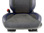 24-26 Ford Mustang Dark Horse Coupe Front Seats, Black Indigo Blue Leather Suede