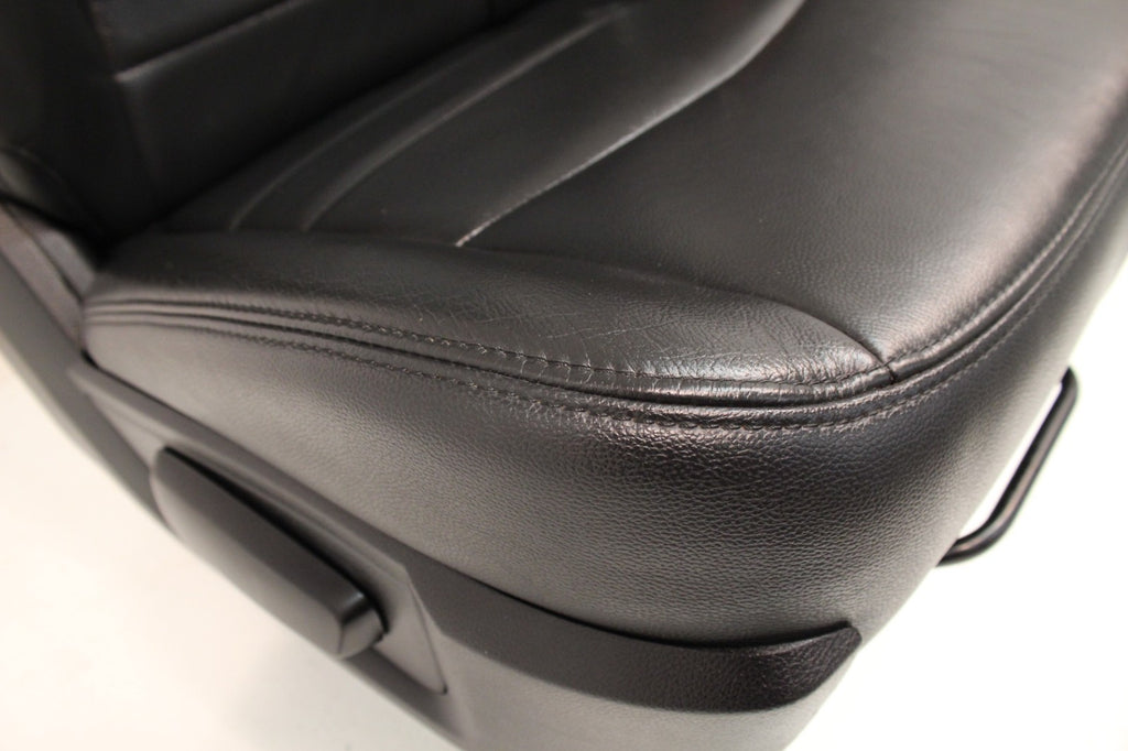 2002 - 2018 Dodge Ram Seats Set, Crew Cab Roadwire Black Leather w/ Power Driver