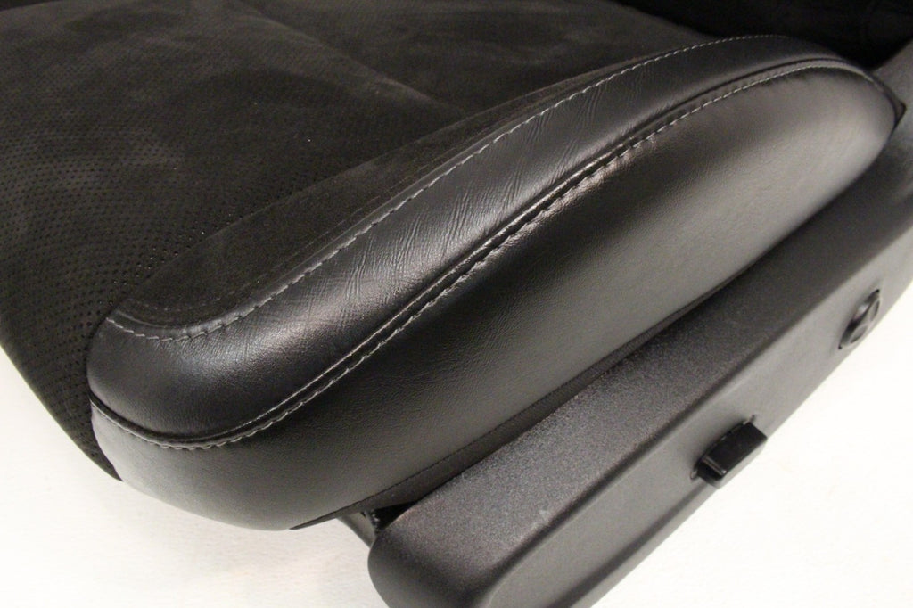 2008 - 2023 Dodge Challenger Front Seats,  Black Leather Suede w/ T/A Embroidery