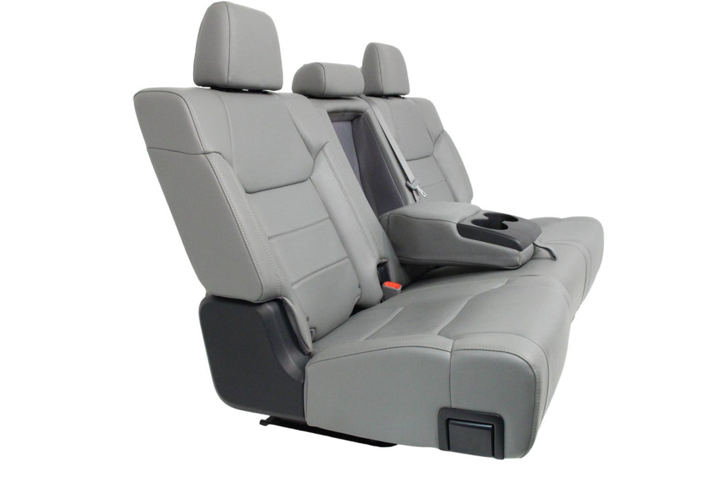 2014 - 2021 Toyota Tundra Seats Set Crewmax, OEM Gray Leather Heated Limited