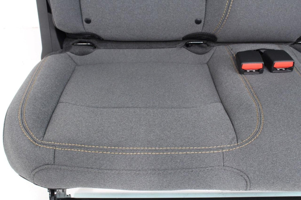 2019 - 2024 Jeep Wrangler JL 2-Door Dark Gray YY4 Cloth Rear Bench Seat MINT OEM