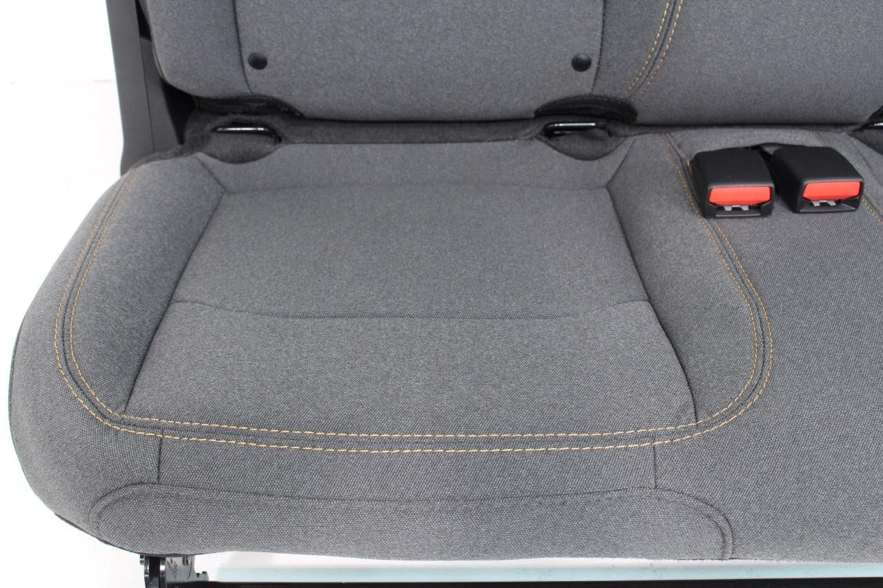 2019 - 2024 Jeep Wrangler JL 2-Door Dark Gray YY4 Cloth Rear Bench Seat MINT OEM