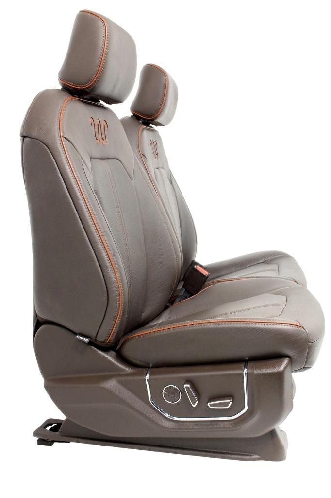 2015 - 2022 Ford F150 Super Duty Front Seats, King Ranch Java Brown Leather
