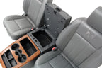 2002-2008 Dodge Ram Slate Gray Leather Seats & Woodgrain Business Console