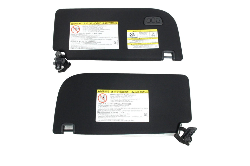 2023 - 2026 Ford Super Duty Sun Visors - Black w/ Homelink & Illumination