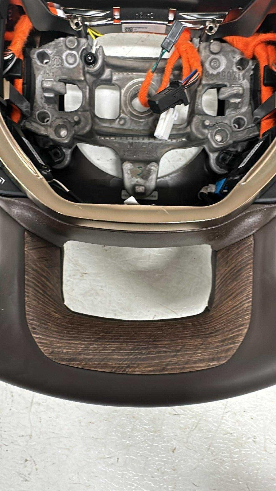 2019 - 2026 Ram 1500 Longhorn Steering Wheel, Bison Brown w/ Woodgrain 0 Miles