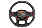 2019 - 2025 Ram 1500 Rebel Heated Leather Steering Wheel Red Stitch OEM 6GE062X7