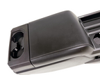 15-22 F150 Super Duty Center Console & Install Kit - Lariat Black Gray Rear Heat