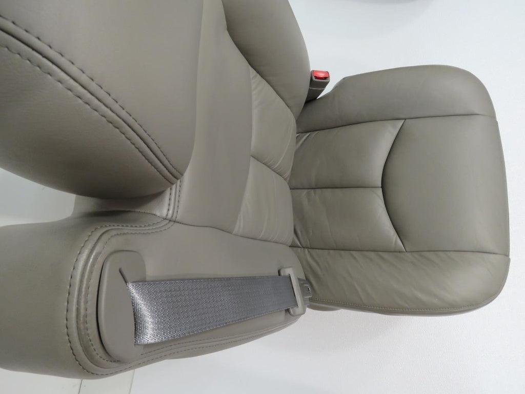 1999-2007 Sierra Silverado Seats, Pewter Gray Leather Power Driver w/o Armrests