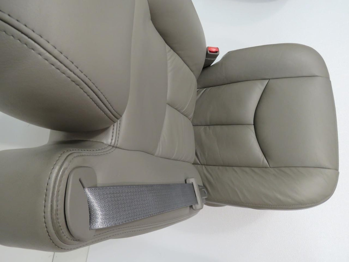 1999-2007 Sierra Silverado Seats, Pewter Gray Leather Power Driver w/o Armrests
