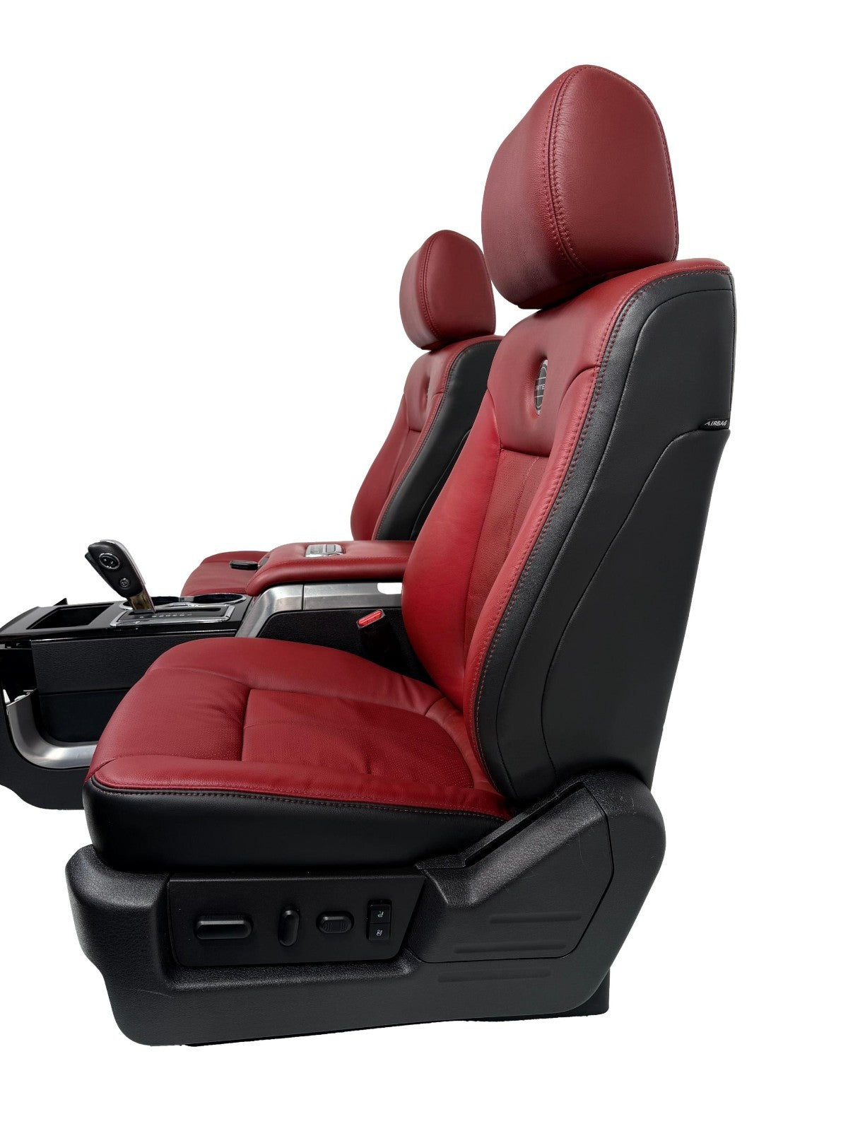 2009-2014 Ford F150 Limited Interior, OEM Red Leather Seats Console Door Panels