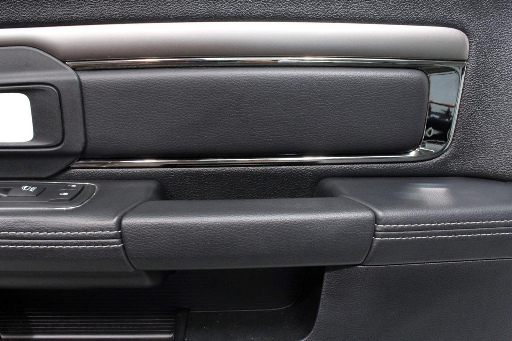 2013 - 2018 DS Ram Door Panels, Crew Cab Laramie Black w/ Switches OEM Mint