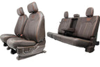 2015-2022 Ford F150 Super Duty Seats Set, King Ranch Java Brown Leather Crew Cab