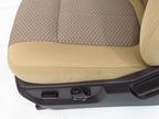 1999 - 2016 Ford Super Duty Front Seats, XLT Adobe Tan Cloth w/Power Driver OEM