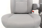 Ford Econoline Front Bucket Seats, Gray Cloth w/ Folding Armrests, Fits 1997+
