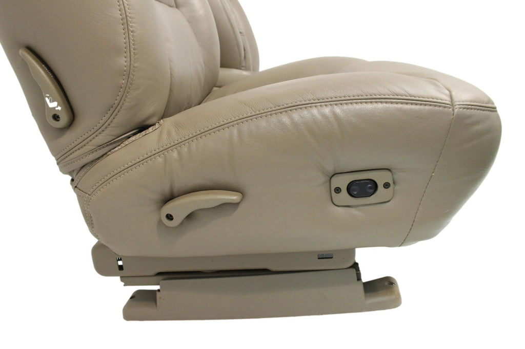 1995-2000 Chevy Front Seats & Console, Neutral Tan Power Leather, GMT400 C/K