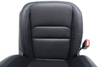 18-25 Jeep JL JLU JT Wrangler Front Seats, Black Nappa Leather w/ Blue Stitching