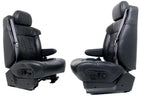 1999 - 2002 GMC Sierra Chevy Silverado Seats, Graphite Off-Black Leather, Power