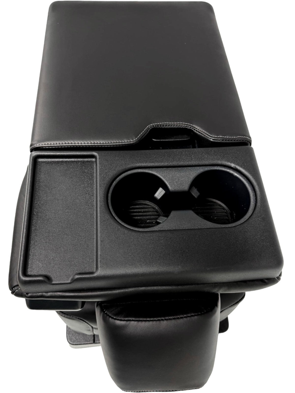 2015-2025 F150 Super Duty Console → Jump Seat Conversion Kit Black Leather Gray