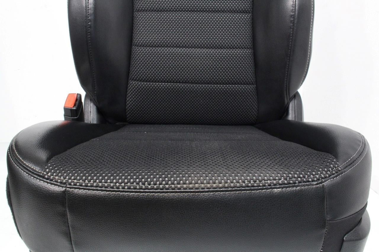2002 - 2018 Dodge Ram Seats Set, Crew Cab, Sport Black Leather Powered Heated