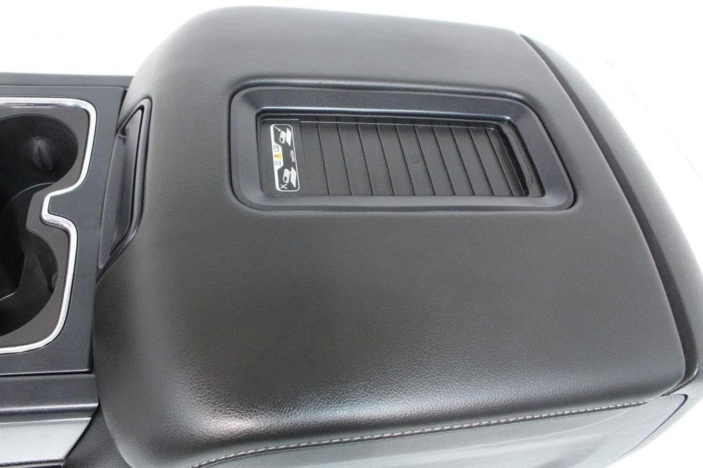 2014 - 2019 Chevy Sierra Silverado Center Console, OEM Black w Wireless Charging