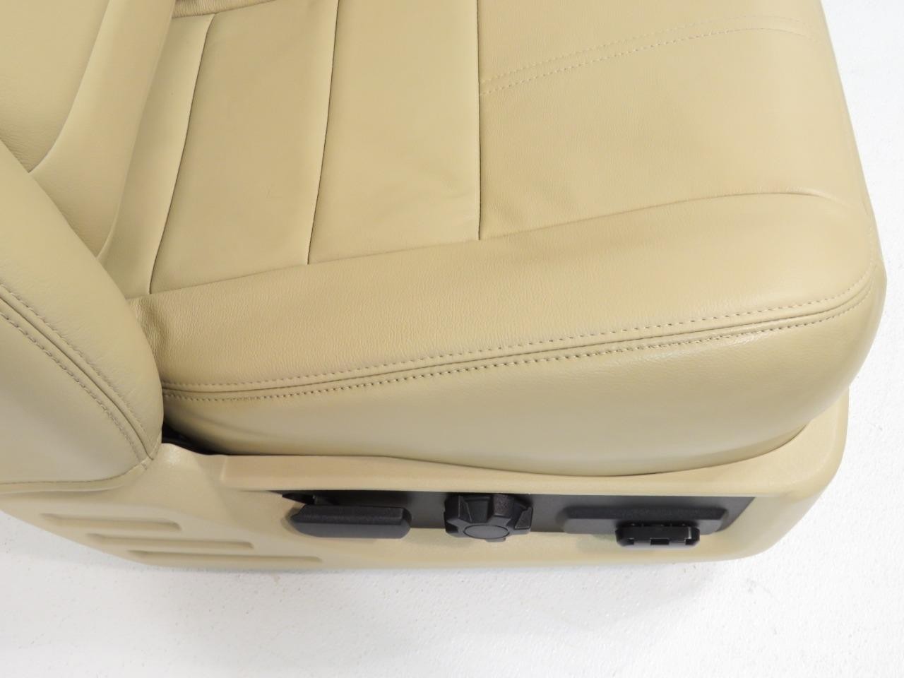 Ford Super Duty Tan Leather Heated Front & Rear Seats F250 F350 F450 F550 F650