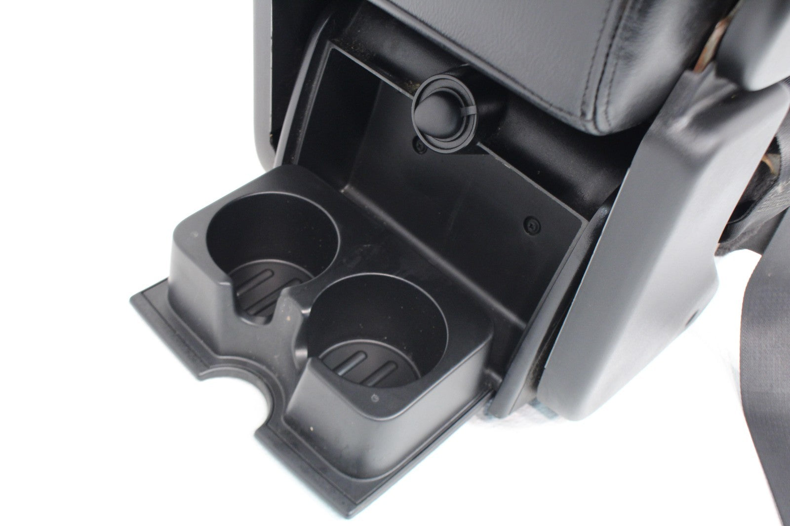 2004 - 2008 Ford F150 Center Jump Seat, OEM Lariat Black Leather Folding Console