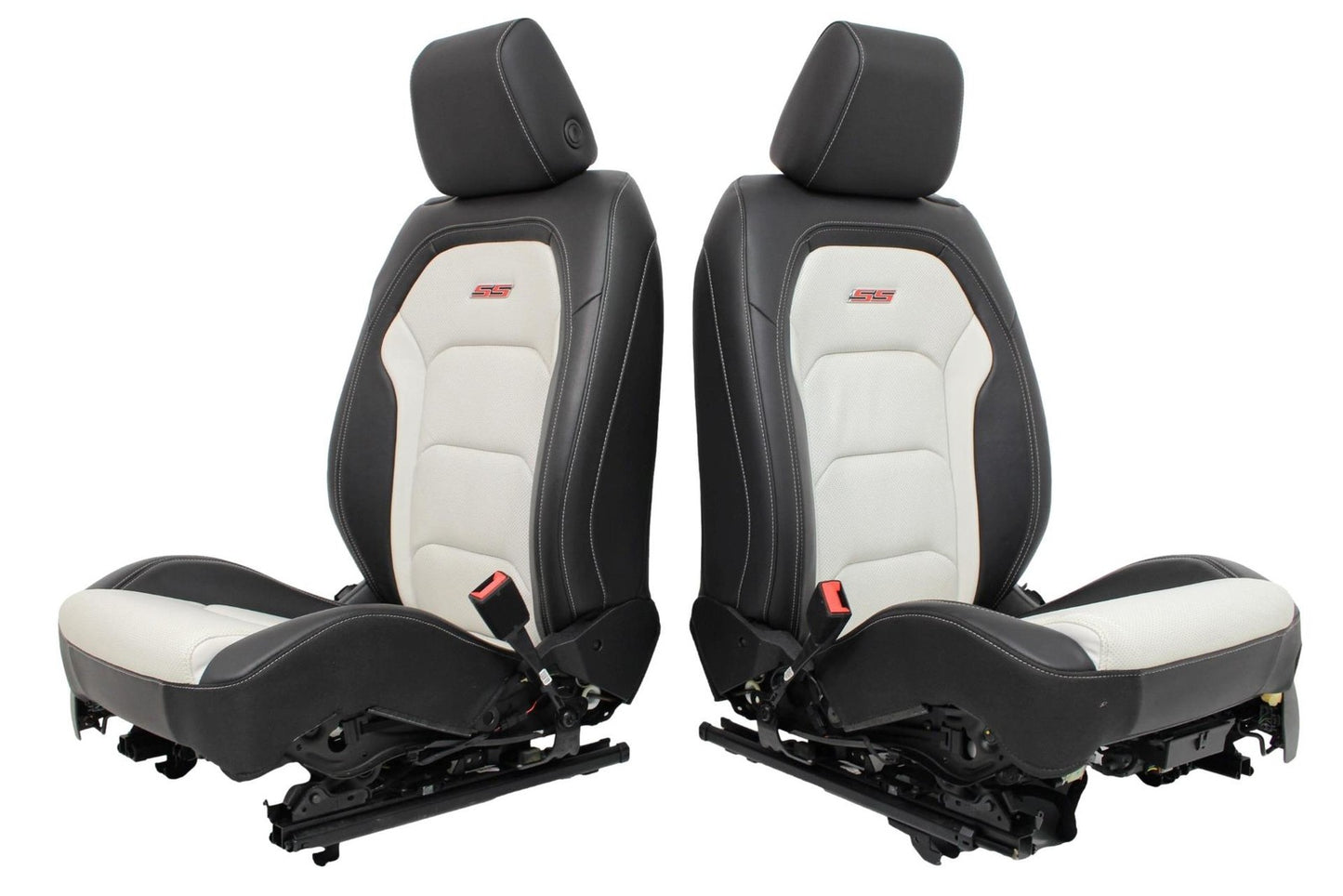 Chevy Camaro Seats SS WHITE 2024 2023 2022 2021 2020 2019 2018 2017 2016