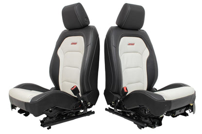 Chevy Camaro Seats SS WHITE 2024 2023 2022 2021 2020 2019 2018 2017 2016