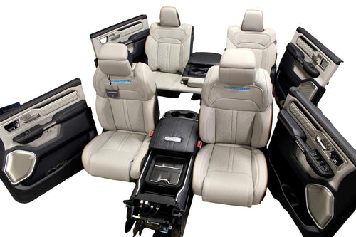 2019 - 2026 Ram 1500 Tungsten Interior, Sea Salt Indigo, Seats Console Door Trim