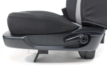 Ford Ranger Extended Cab Front BUCKET Black Grey Cloth Seats 1998 - 2011