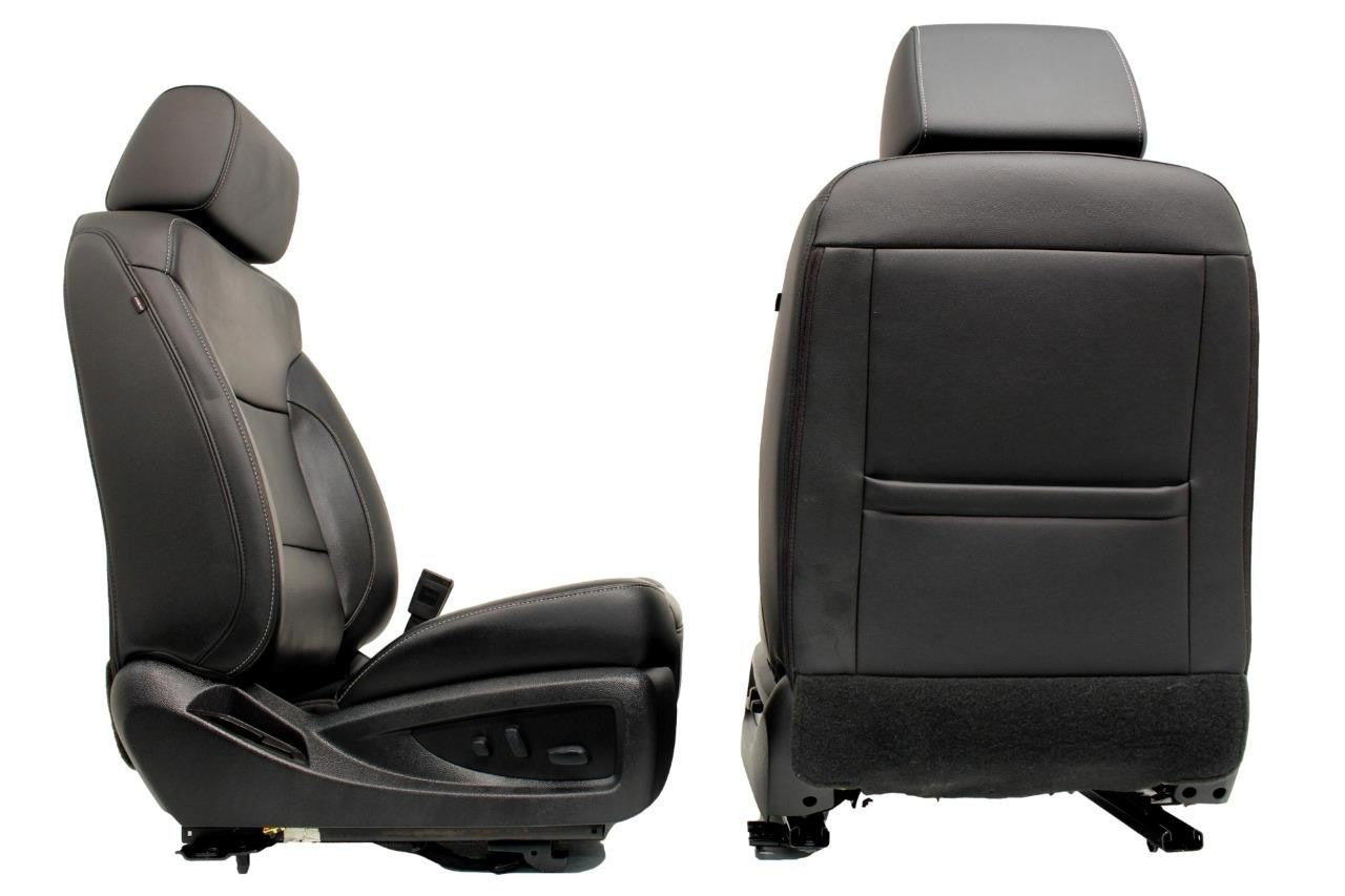 2014 - 2019 GM Sierra Silverado LTZ Front Seats, Black Leather OEM Heated Cooled