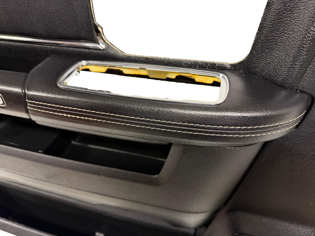 2013-2018 Ram Driver Front Door Panel, Laramie Crew Black Woodgrain 2190245-DX9