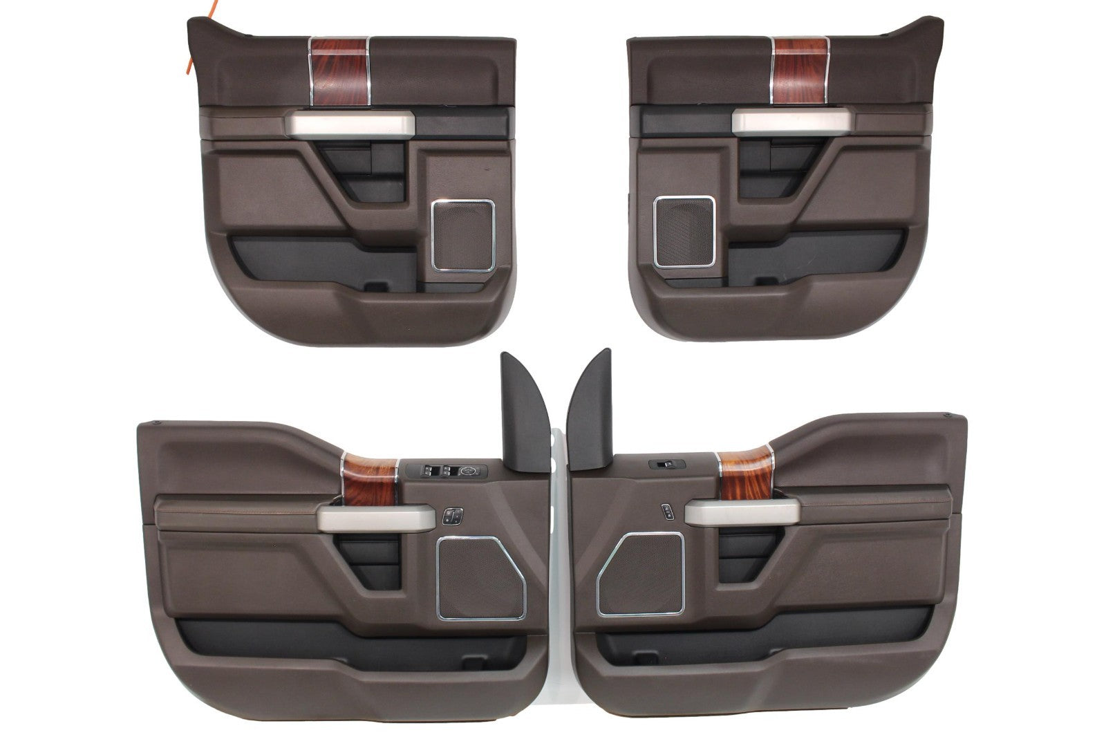 2015 - 2022 Ford F150 Super Duty Door Panel Set, King Ranch Brown, Crew Cab OEM