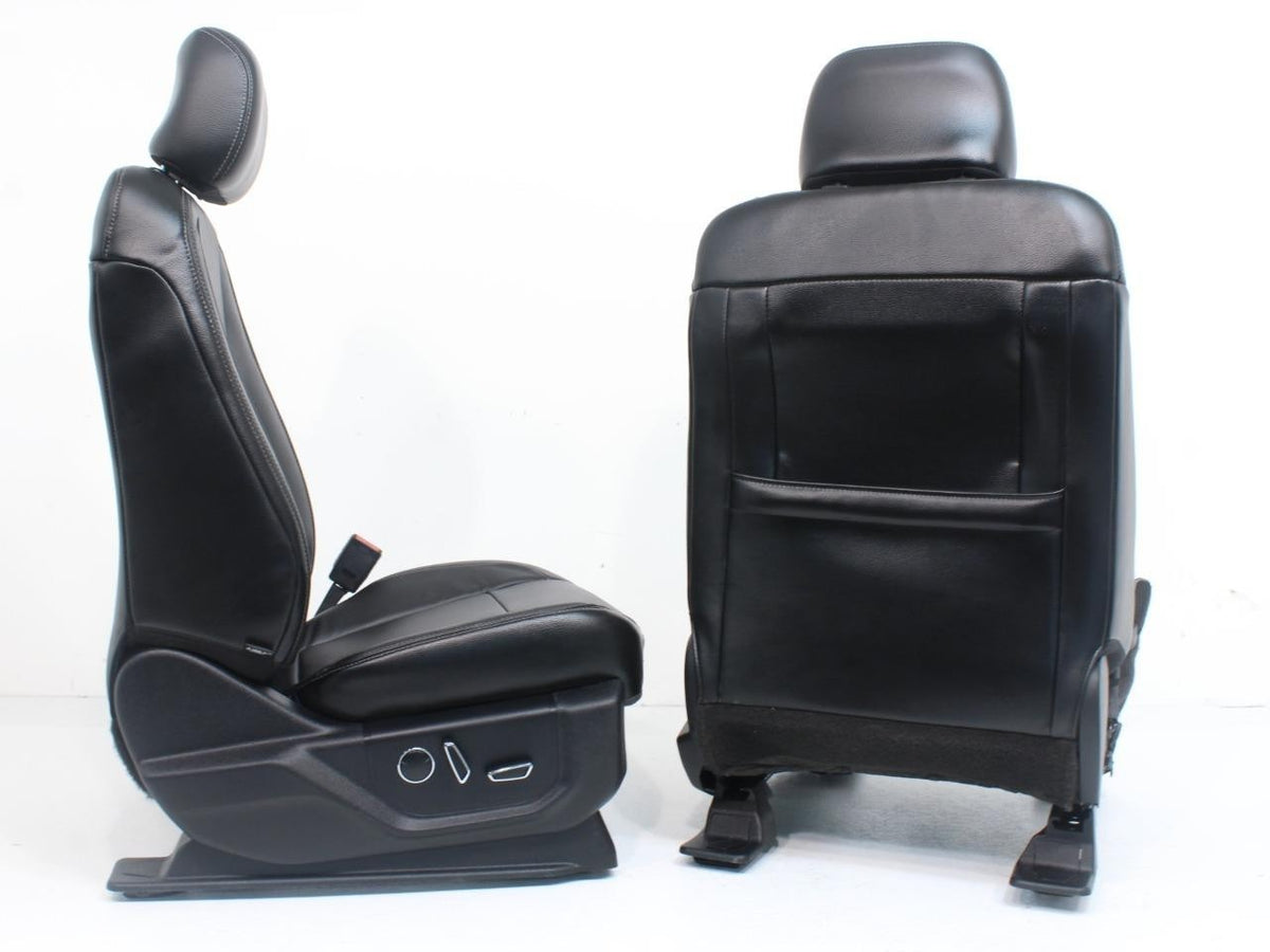 2015-2022 Ford F150 Super Duty Lariat Front Seats, Black Leather Heat Ventilated